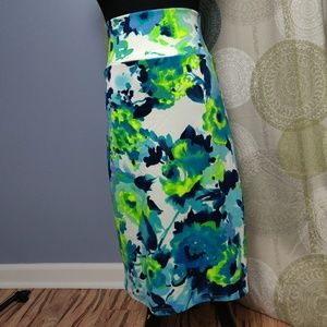 NWT Agnes & Dora watercolor pencil skirt